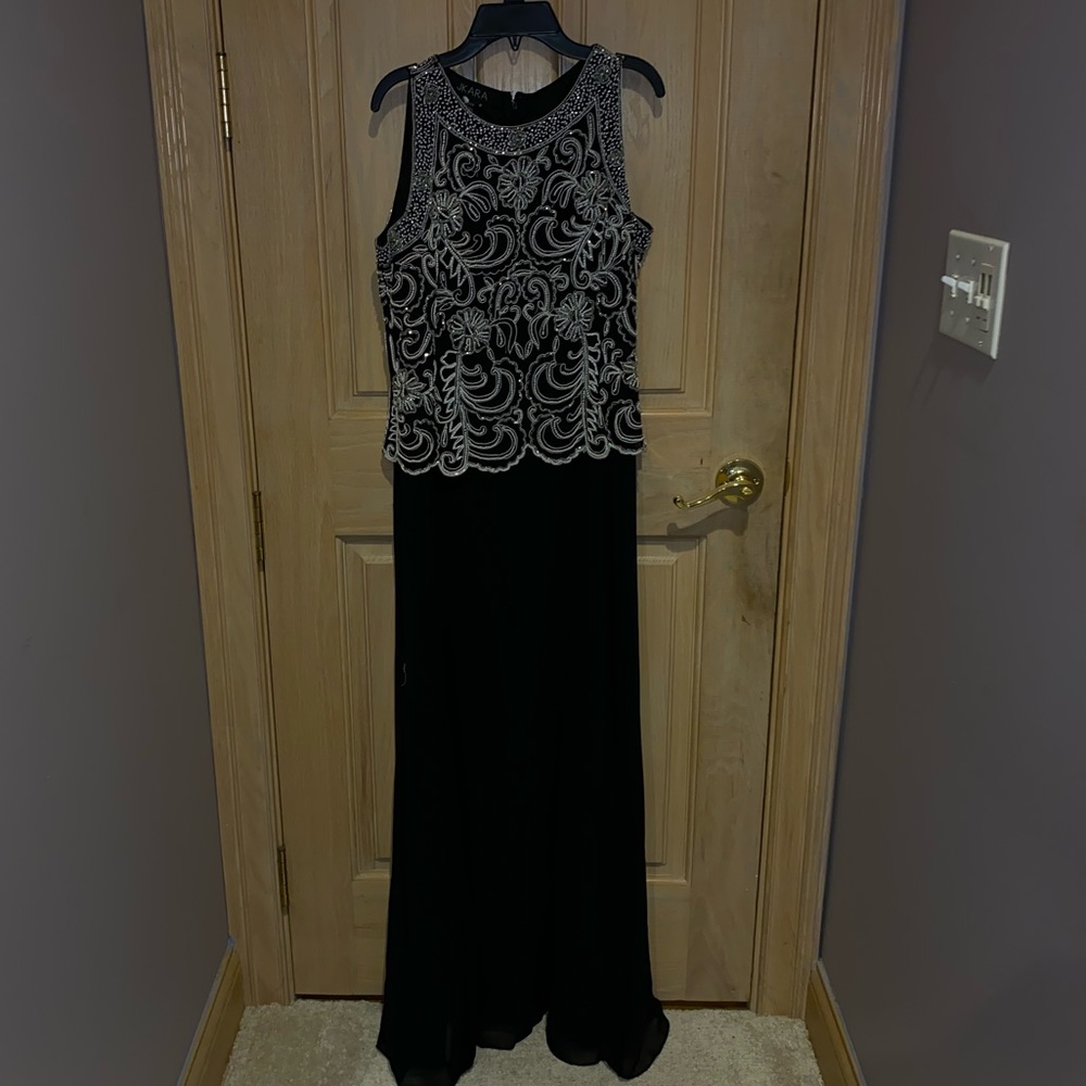 Black Dress w/ white detailing